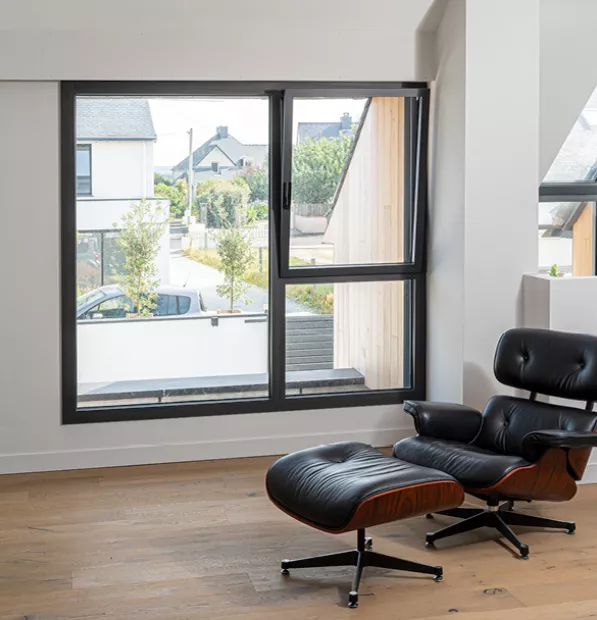 Ensemble composé en alu avec oscillo battant