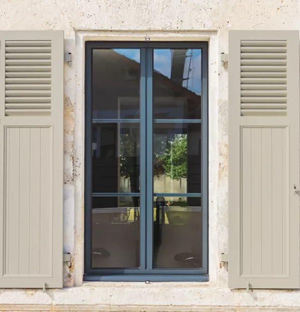 Fenêtre avec petits bois en alu K.Line