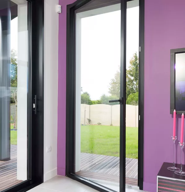 Porte-fenêtres en alu 1 vantail