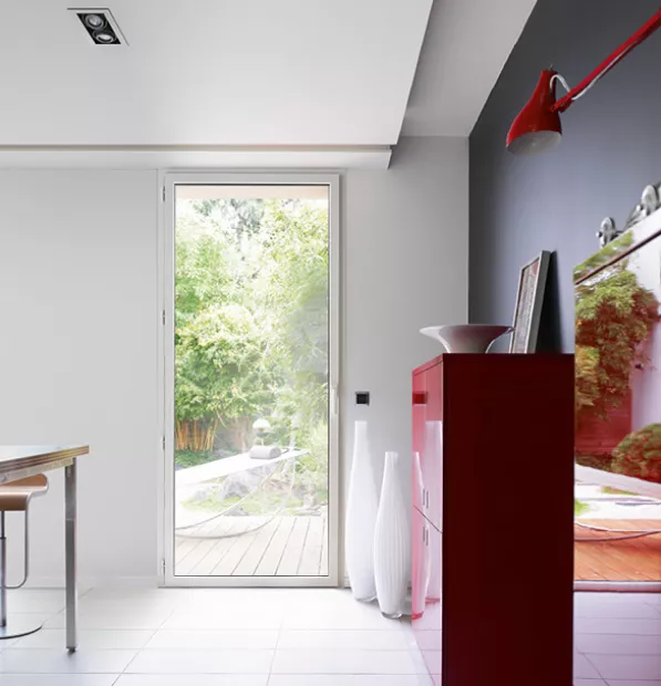 Vue intérieure de porte-fenêtres K.Line 