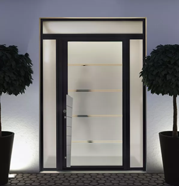 collection luminescence porte d'entrée vitrée k-line