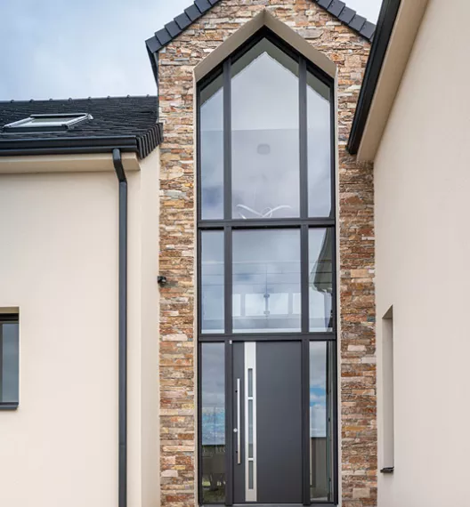 Ensemble composé en alu pour l'entrée